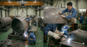 어려운 제관 도면도 척척! 365인력 소속 용접, 제관사의 작업 모습
